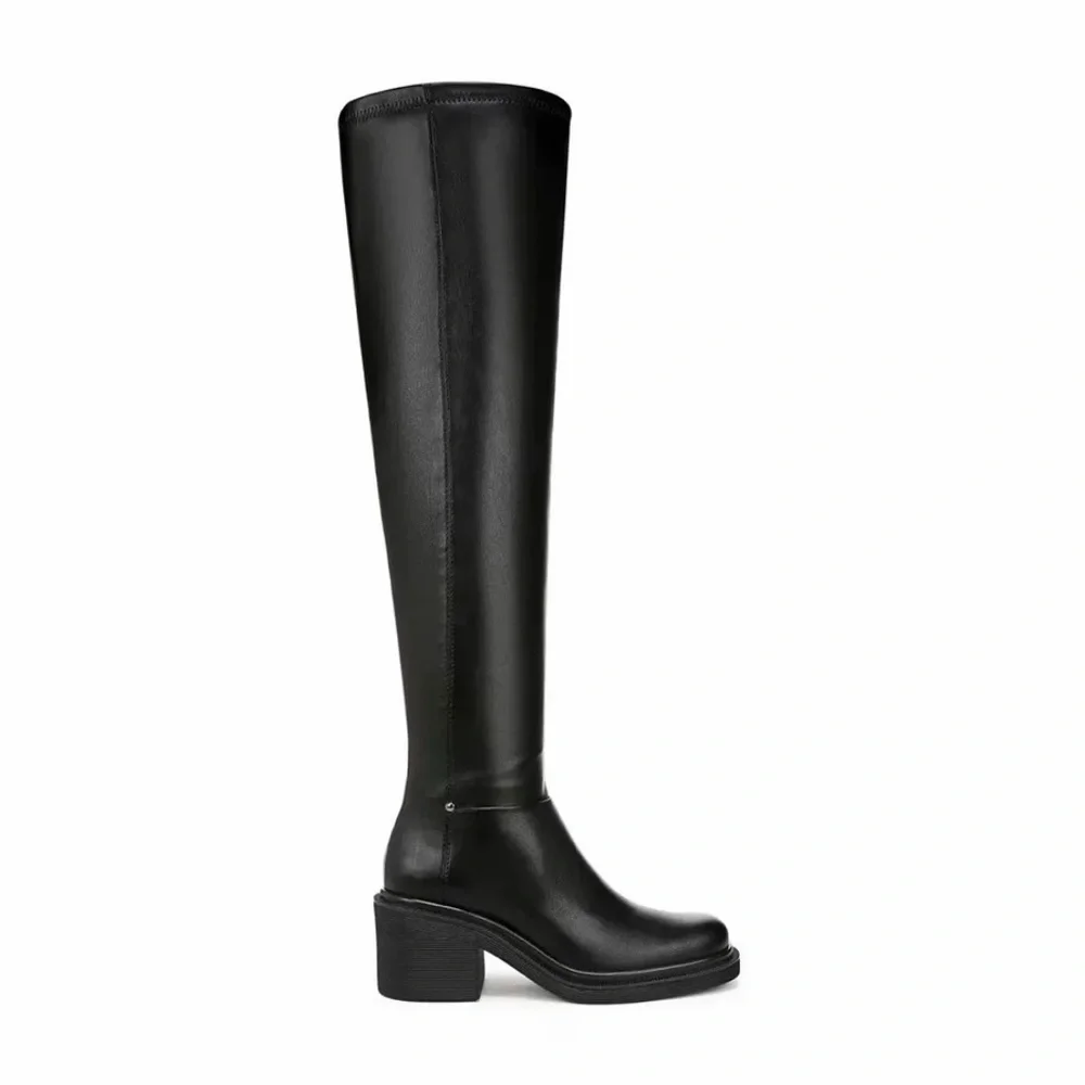 NWOT Franco Sarto Women's Kelly Black Over-The-Knee Boot Sz 7M